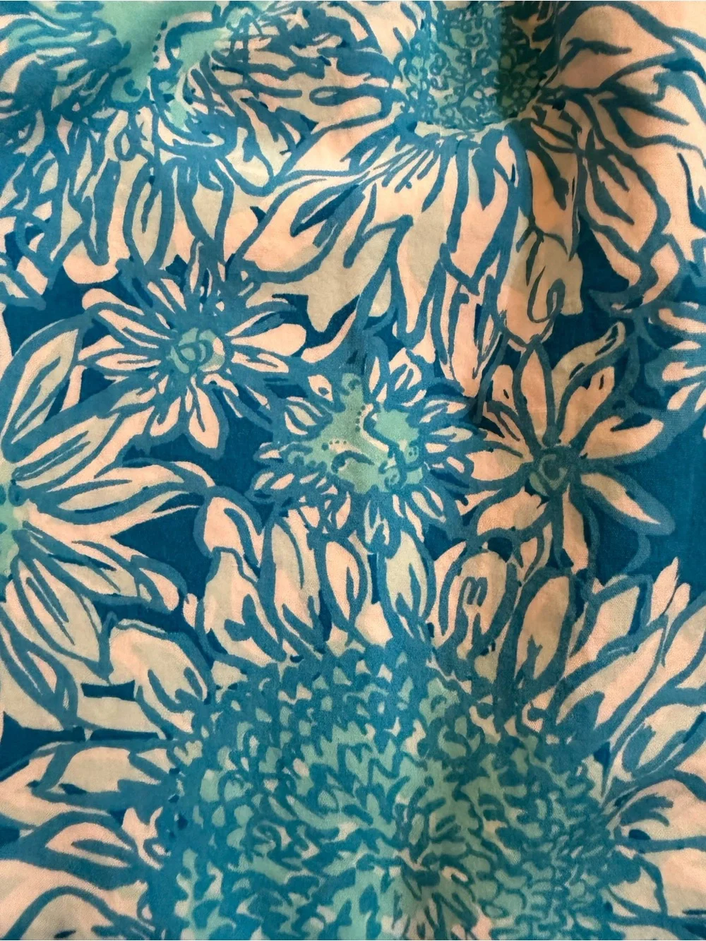 Lilly Pulitzer Girls Dress Size Small 4/5 Lion Floral Blue White
